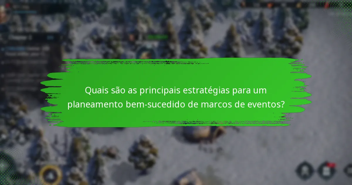 Quais ferramentas e recursos podem melhorar o planeamento de marcos de eventos?