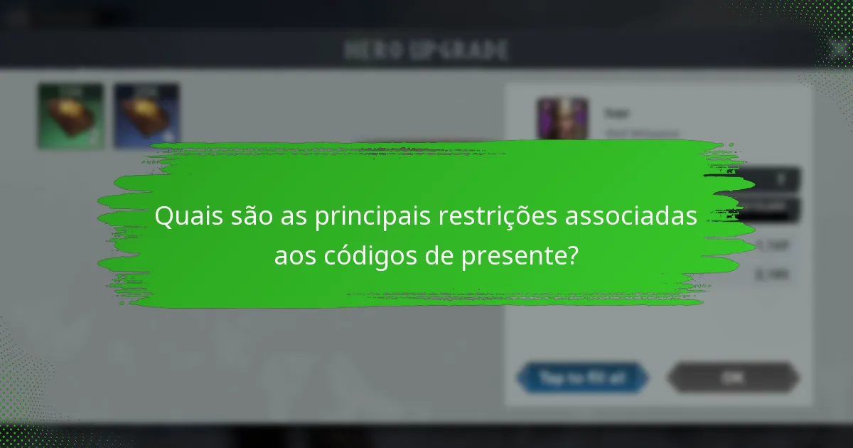 Quais tipos de códigos de presente estão disponíveis e como diferem?
